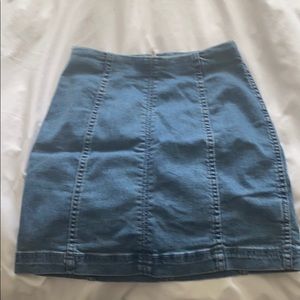 Free people denim skirt
